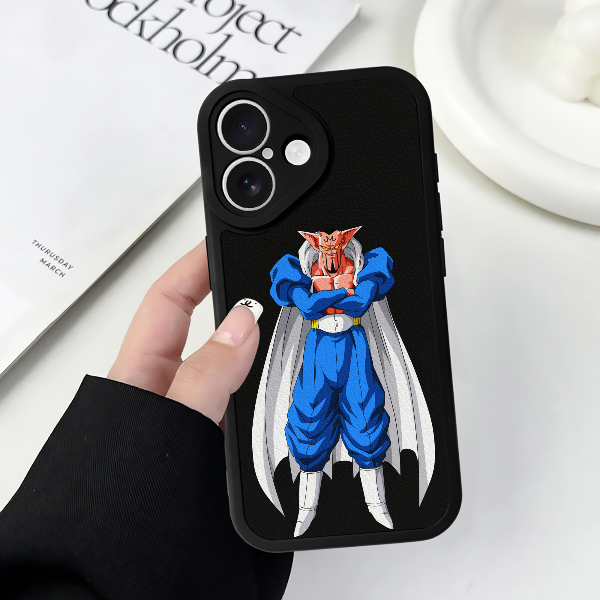 （画像用） ドラゴンボール DRAGON BALL 【iPhone 16シリーズ対応】シリコンスマホケース（レザー調） 材質：シリコン